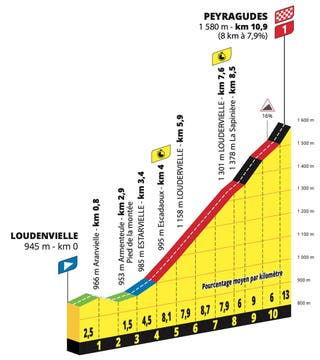 Tour de France Stage 13 profile